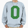 Alphabet Green O Sports Letter O Sweatshirt - Minimalist Print for Adults - T-Shirt, Sweatshirt, Hoodie