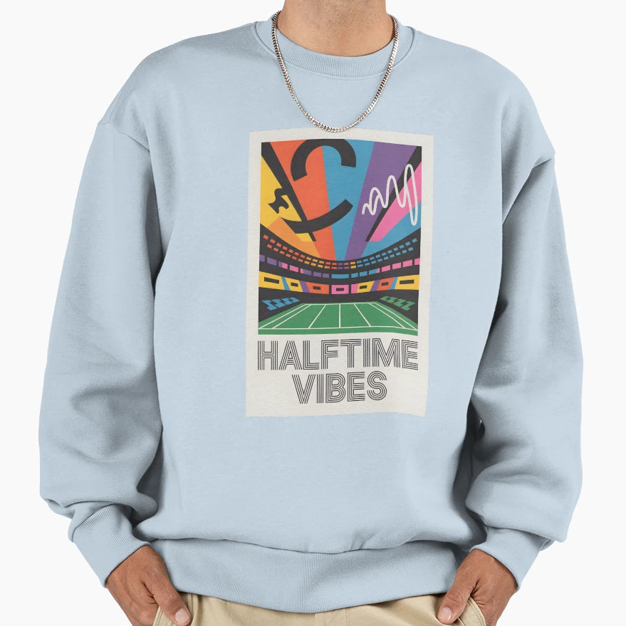 Halftime Vibes Bold Super Bowl Show Sweatshirt - Minimalist Print Unisex - T-Shirt, Sweatshirt, Hoodie