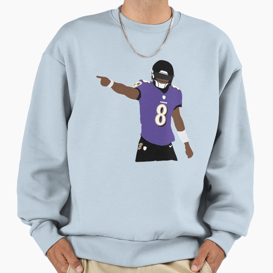Baltimore Ravens LJ Sweatshirt - Trendy Graphic Men Women - T-Shirt, Sweatshirt, Hoodie
