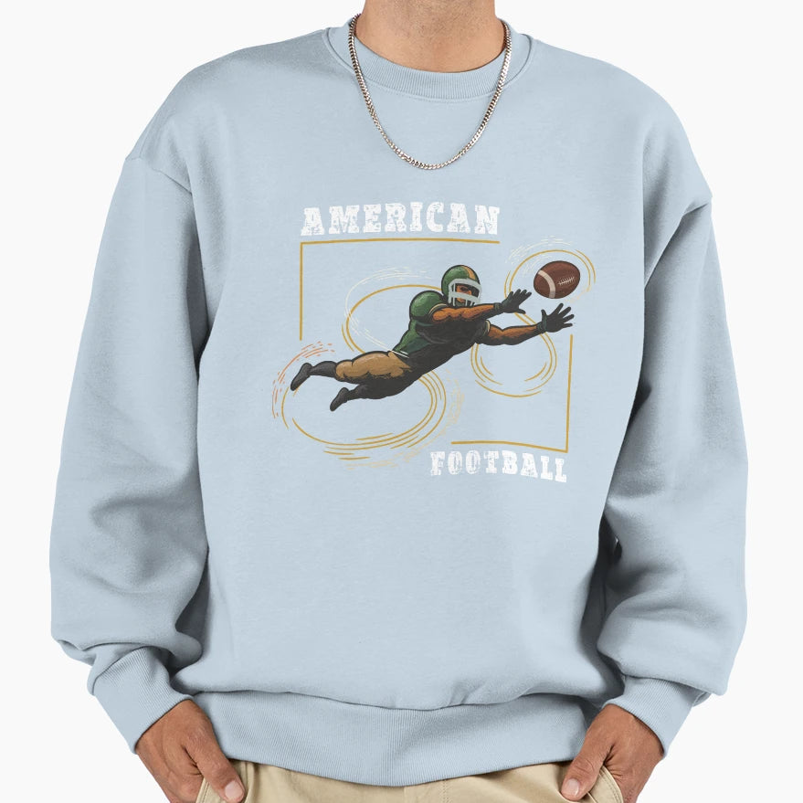 American Football Sweatshirt - Novelty Apparel Men Women - T-Shirt, Sweatshirt, Hoodie