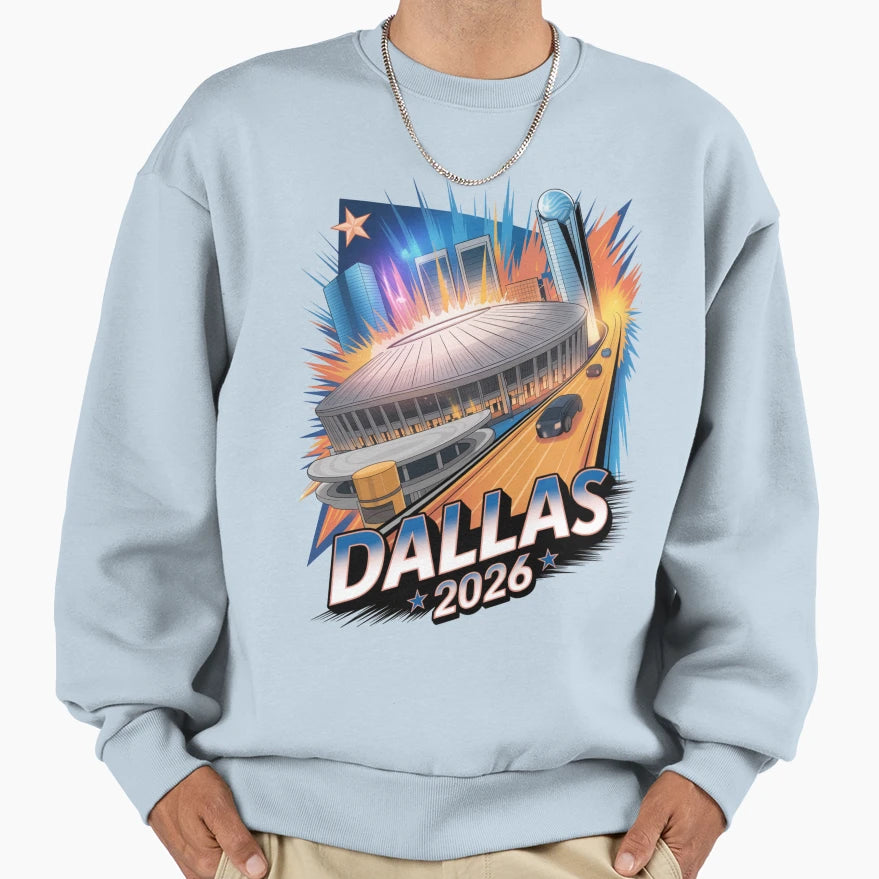 Dallas 2026 Texas Soccer Souvenir V20 T-Shirt - Custom Art Print Unisex - T-Shirt, Sweatshirt, Hoodie