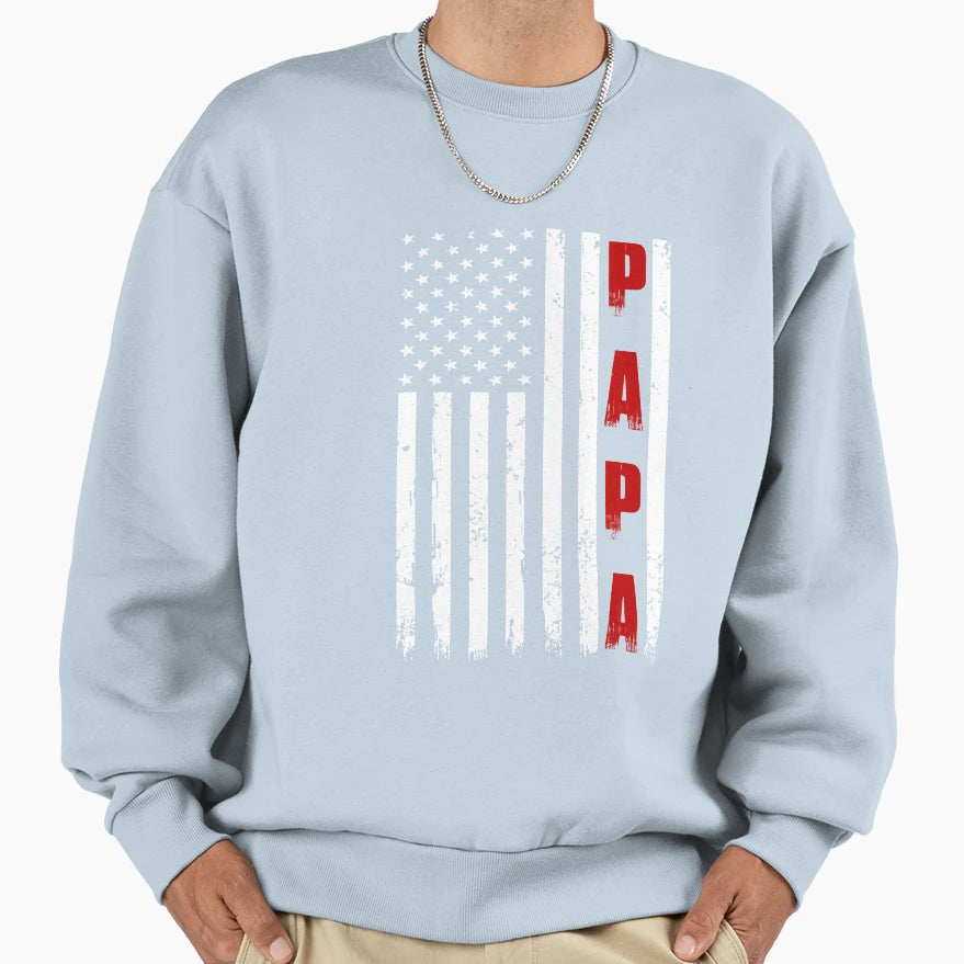 Mens Proud Papa Funny Fathers Day 2022 T-Shirt - Custom Art Print Unisex - T-Shirt, Sweatshirt, Hoodie