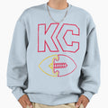 Womens Kc Kansas City Distressed V T-Shirt - Minimalist Print for Adults - T-Shirt, Sweatshirt, Hoodie