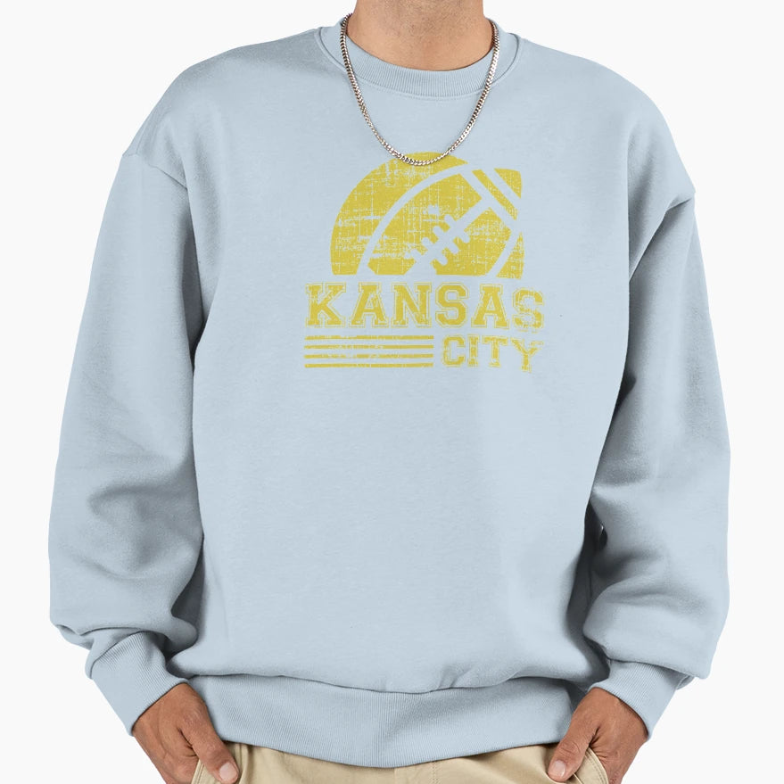 Kansas City American Football Sweatshirt - Novelty Apparel for Adults - T-Shirt, Sweatshirt, Hoodie