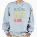 Funny Husband Step Dad Football Legend T-Shirt - Graphic Print Unisex - T-Shirt, Sweatshirt, Hoodie