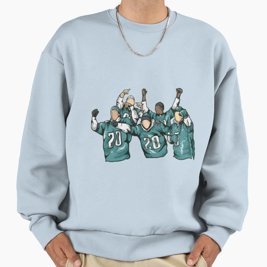 Philly Fans Sweatshirt - Custom Art Print Men Women - T-Shirt, Sweatshirt, Hoodie