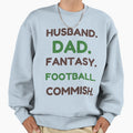 Husband Dad Fantasy Football Commish T-Shirt - Unique Graphic Unisex - T-Shirt, Sweatshirt, Hoodie