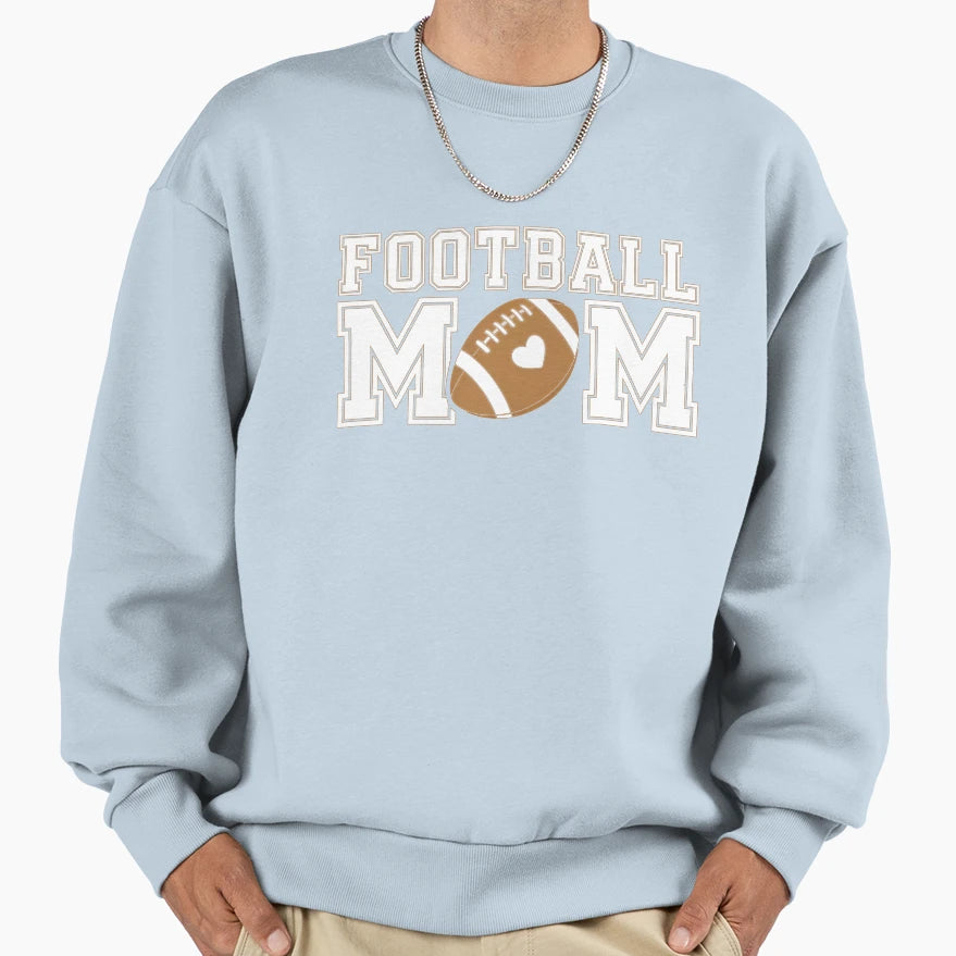 Funny Womens Game Day Football Mom Sweatshirt - Minimalist Print Unisex - T-Shirt, Sweatshirt, Hoodie