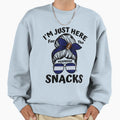 Im Just Here Snacks Football Gameday Sweatshirt - Unique Graphic Unisex - T-Shirt, Sweatshirt, Hoodie