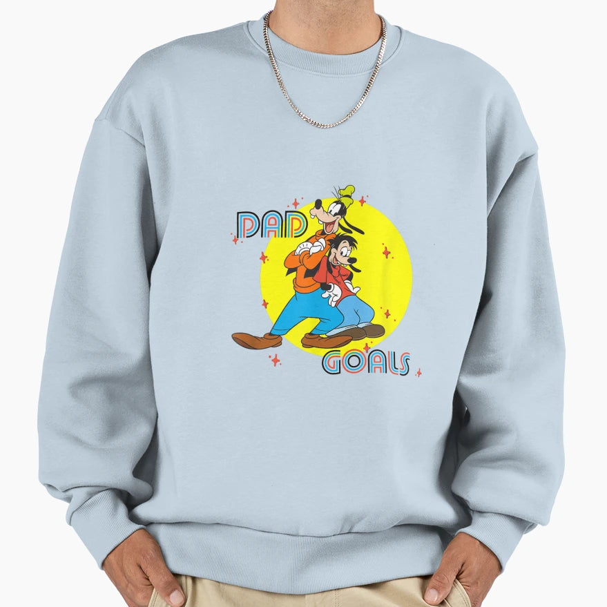 Dad Goals Sweatshirt - Trendy Graphic Men Women - T-Shirt, Sweatshirt, Hoodie