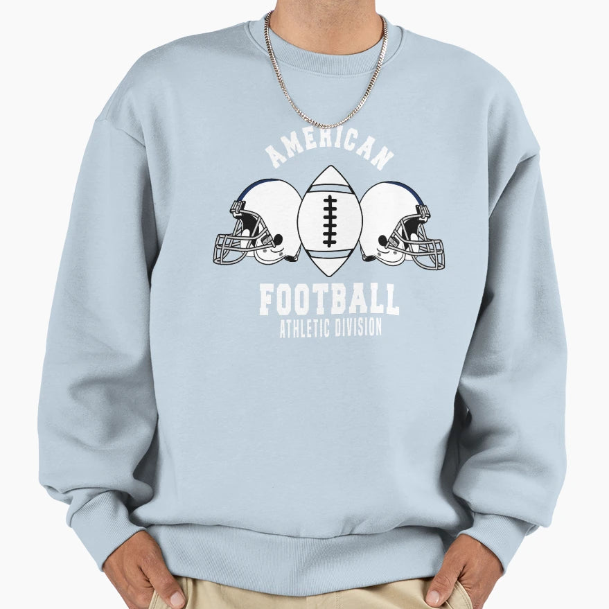 American Football Athletic Sweatshirt - Casual Everyday Wear for Adults - T-Shirt, Sweatshirt, Hoodie