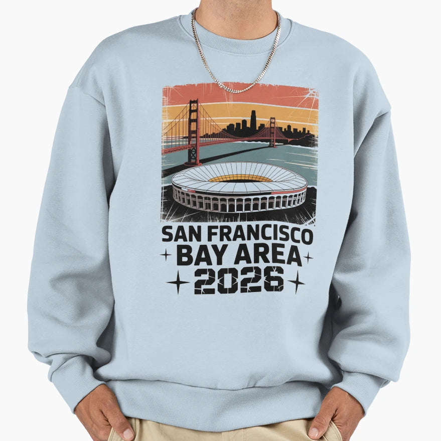 San Francisco Bay Area Golden Gate T-Shirt - Novelty Apparel for Adults - T-Shirt, Sweatshirt, Hoodie