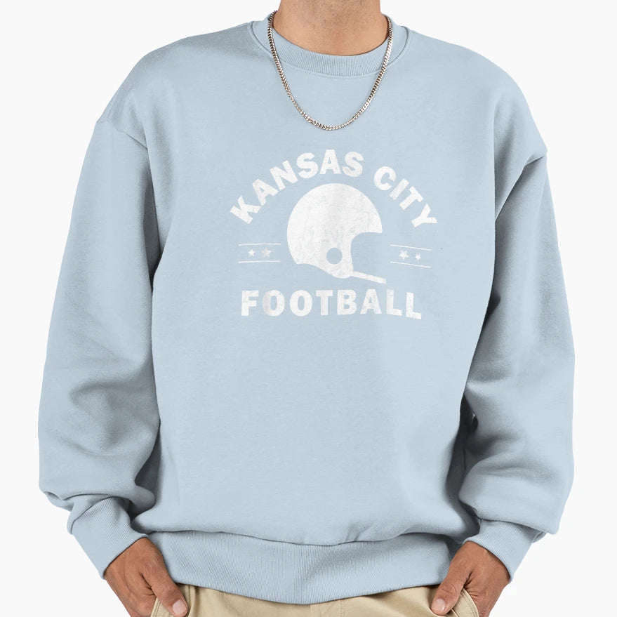 Kansas City Football Kc Sweatshirt - Graphic Print for Adults - T-Shirt, Sweatshirt, Hoodie