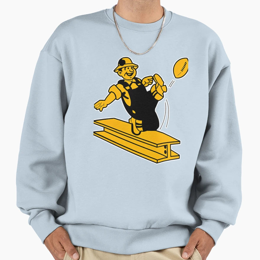 1962 Steelers Steely Mcbeam Sweatshirt - Graphic Print for Adults - T-Shirt, Sweatshirt, Hoodie