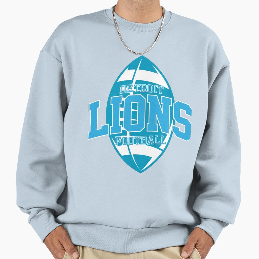 Football Detroit Lions Sweatshirt - Unique Graphic Men Women - T-Shirt, Sweatshirt, Hoodie