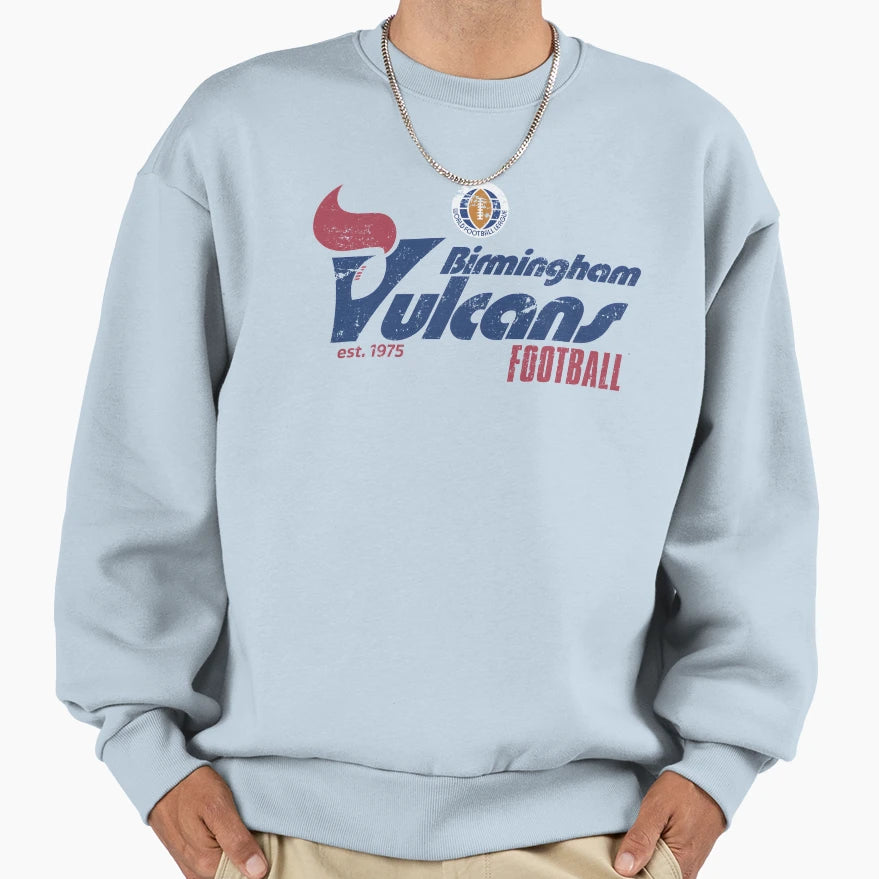 Distressed Birmingham Vulcans Sweatshirt - Trendy Graphic for Adults - T-Shirt, Sweatshirt, Hoodie