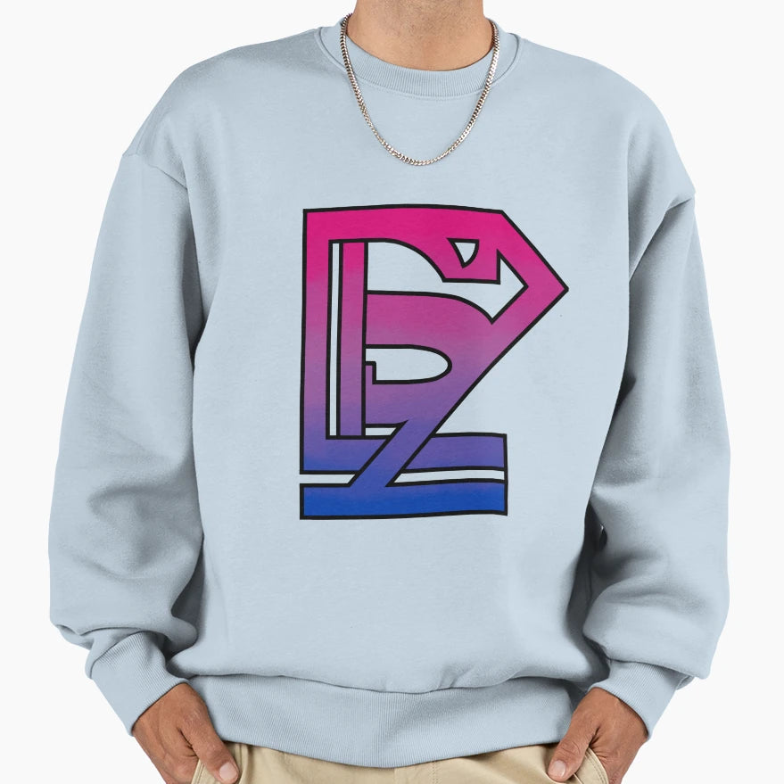 Bisexual Supercorp Logo Sweatshirt - Fun Novelty Design Men Women - T-Shirt, Sweatshirt, Hoodie
