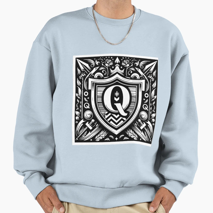 Letter Q Sweatshirt - Streetwear Style Men Women - T-Shirt, Sweatshirt, Hoodie