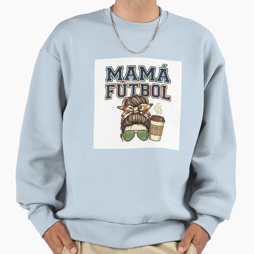 Mama Futbol Spanish Football Mom Sweatshirt - Minimalist Print Men Women - T-Shirt, Sweatshirt, Hoodie