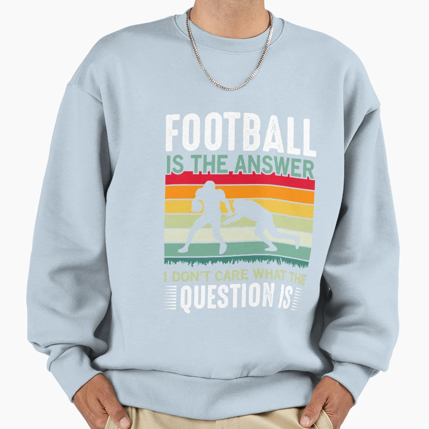 Football Lover American Football Sweatshirt - Minimalist Print Men Women - T-Shirt, Sweatshirt, Hoodie