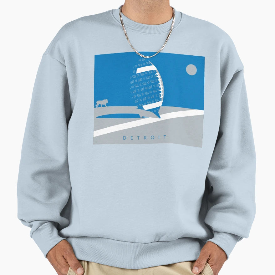 Detroit Detroit Michigan Michigan Sweatshirt - Custom Art Print Men Women - T-Shirt, Sweatshirt, Hoodie