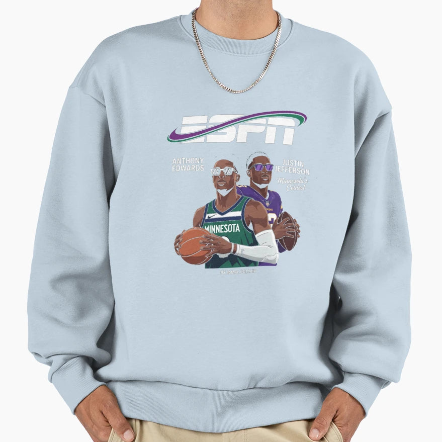 Anthony Edwards JJ Minnesota Sweatshirt - Trendy Graphic Unisex - T-Shirt, Sweatshirt, Hoodie