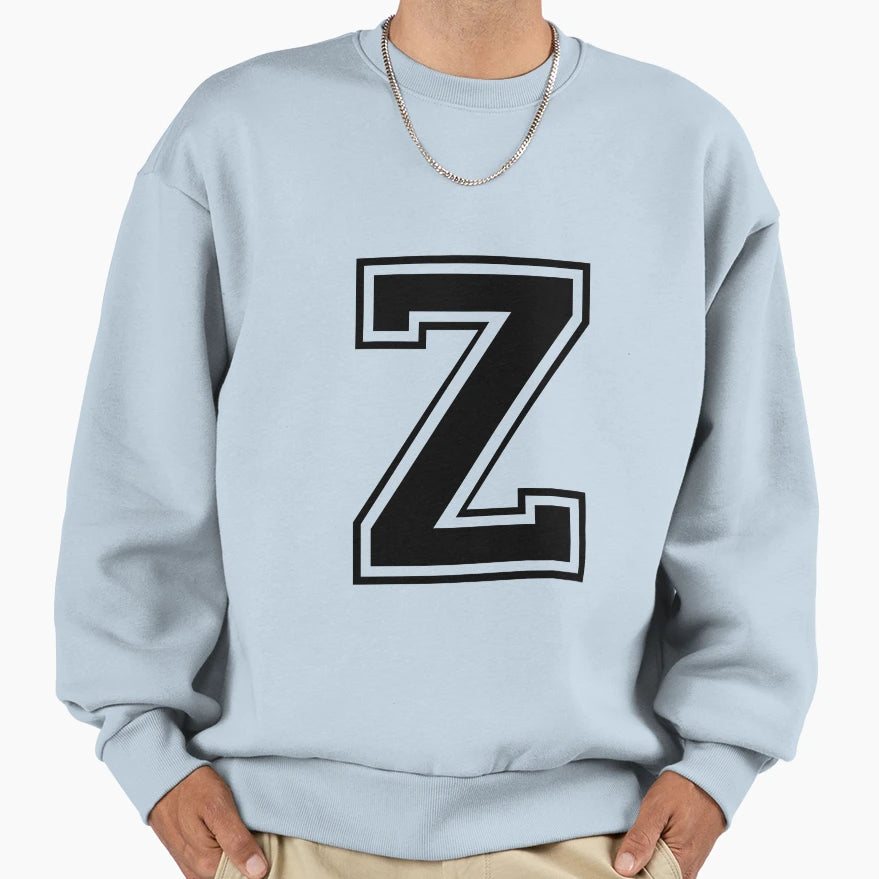 Letter Z Sweatshirt - Aesthetic Graphic Men Women - T-Shirt, Sweatshirt, Hoodie