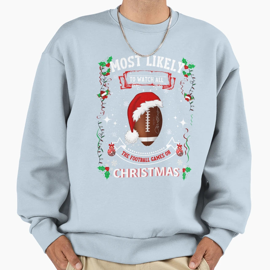 Football Sweatshirt - Casual Everyday Wear Unisex - T-Shirt, Sweatshirt, Hoodie