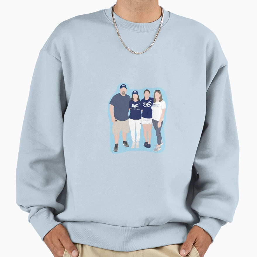 Customized Berkheimer Family Portrait Sweatshirt - Graphic Print Men Women - T-Shirt, Sweatshirt, Hoodie