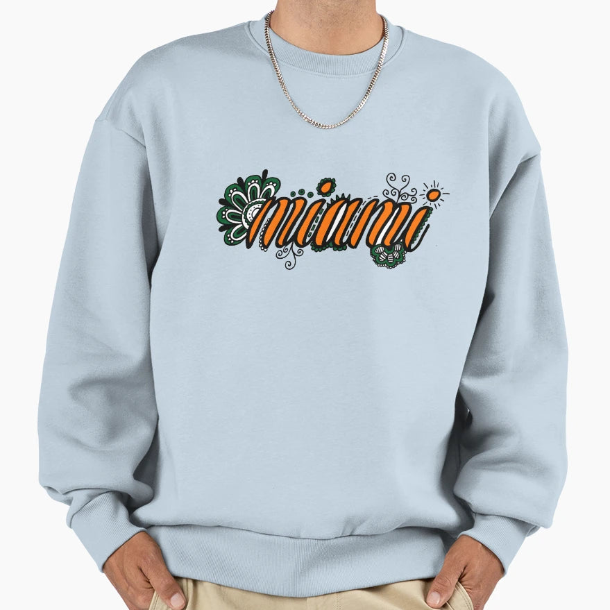 Miami Sweatshirt - Aesthetic Graphic Unisex - T-Shirt, Sweatshirt, Hoodie