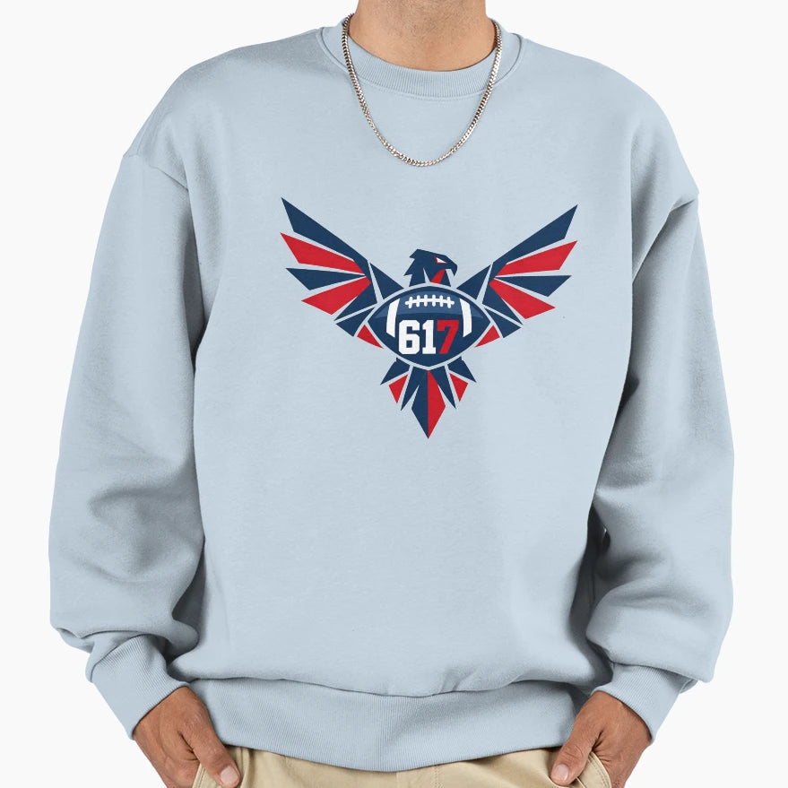 New England Football Fan Patriotic Sweatshirt - Unique Graphic Unisex - T-Shirt, Sweatshirt, Hoodie