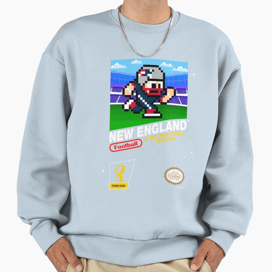New England Patriots 8Bit Sweatshirt - Unique Graphic for Adults - T-Shirt, Sweatshirt, Hoodie