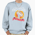 Love You To End Zone And Back Football Sweatshirt - Unique Graphic Unisex - T-Shirt, Sweatshirt, Hoodie