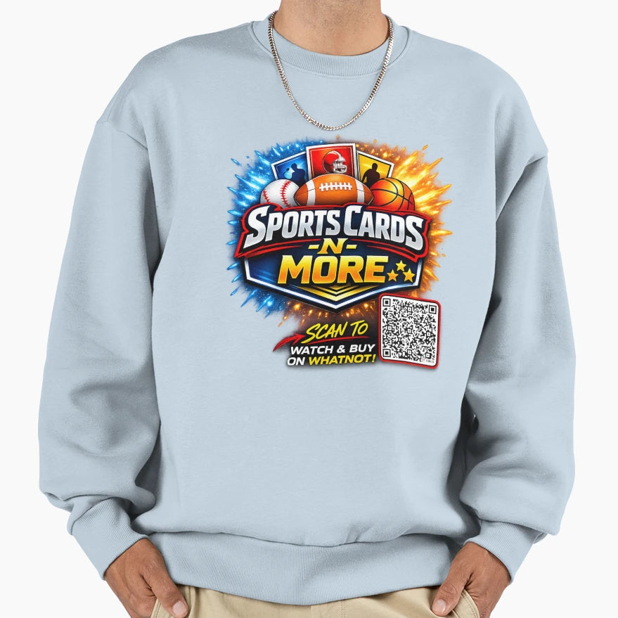 Sports Cards N More Logo W Qr Code Sweatshirt - Aesthetic Graphic Men Women - T-Shirt, Sweatshirt, Hoodie