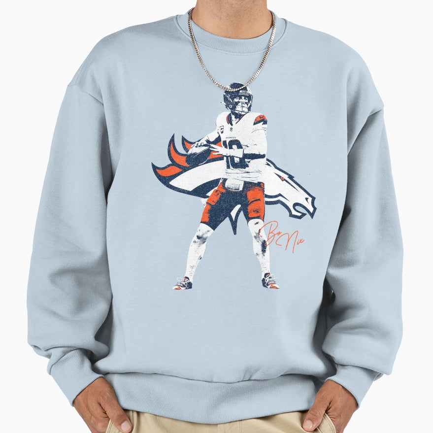 Bo Nix Variant Sweatshirt - Minimalist Print Men Women - T-Shirt, Sweatshirt, Hoodie