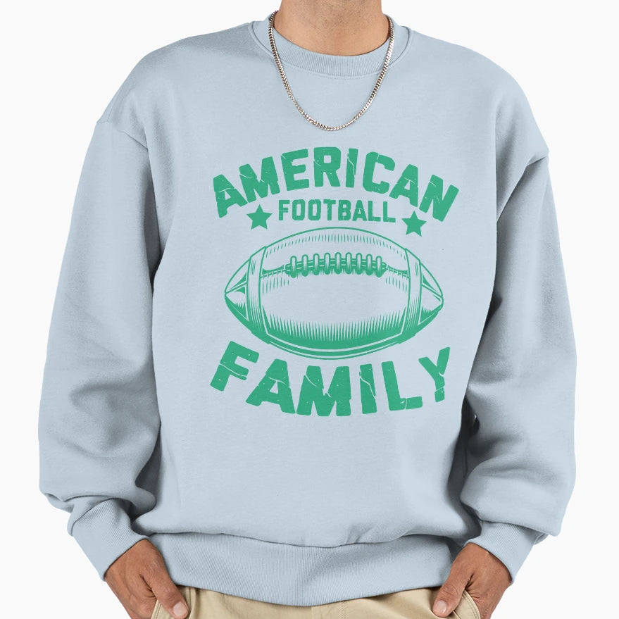American Football Sweatshirt - Minimalist Print Men Women - T-Shirt, Sweatshirt, Hoodie