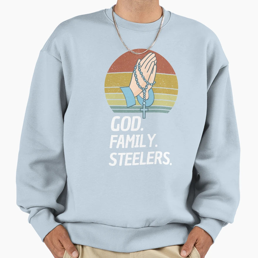 God Family Steelers Veterans Day Sweatshirt - Unique Graphic Men Women - T-Shirt, Sweatshirt, Hoodie