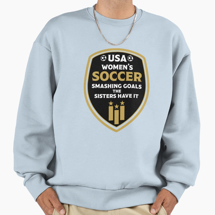 American Womens Soccer Sport Sweatshirt - Unique Graphic Men Women - T-Shirt, Sweatshirt, Hoodie
