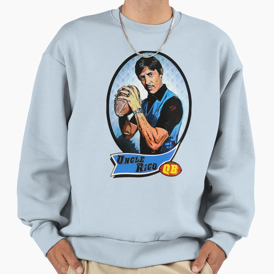 Uncle Rico Football Card Sweatshirt - Trendy Graphic Unisex - T-Shirt, Sweatshirt, Hoodie