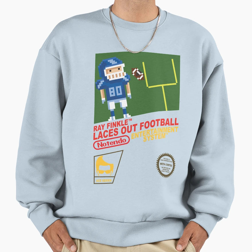 Ray Finkle Laces Out Football Sweatshirt - Streetwear Style for Adults - T-Shirt, Sweatshirt, Hoodie
