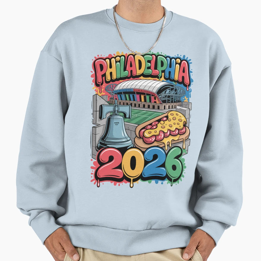 Philadelphia 2026 Liberty Bell Stadium T-Shirt - Unique Graphic Unisex - T-Shirt, Sweatshirt, Hoodie
