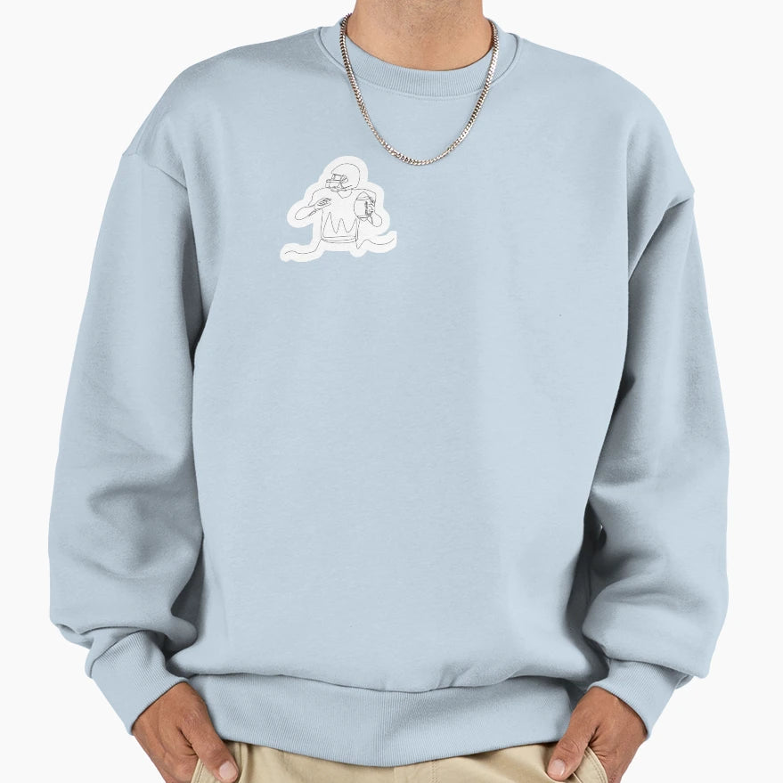 American Football Player Ball Hand Sweatshirt - Trendy Graphic for Adults - T-Shirt, Sweatshirt, Hoodie