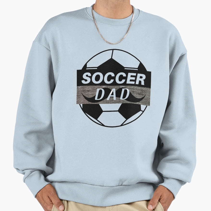 Soccer Ball Dad Sweatshirt - Graphic Print for Adults - T-Shirt, Sweatshirt, Hoodie