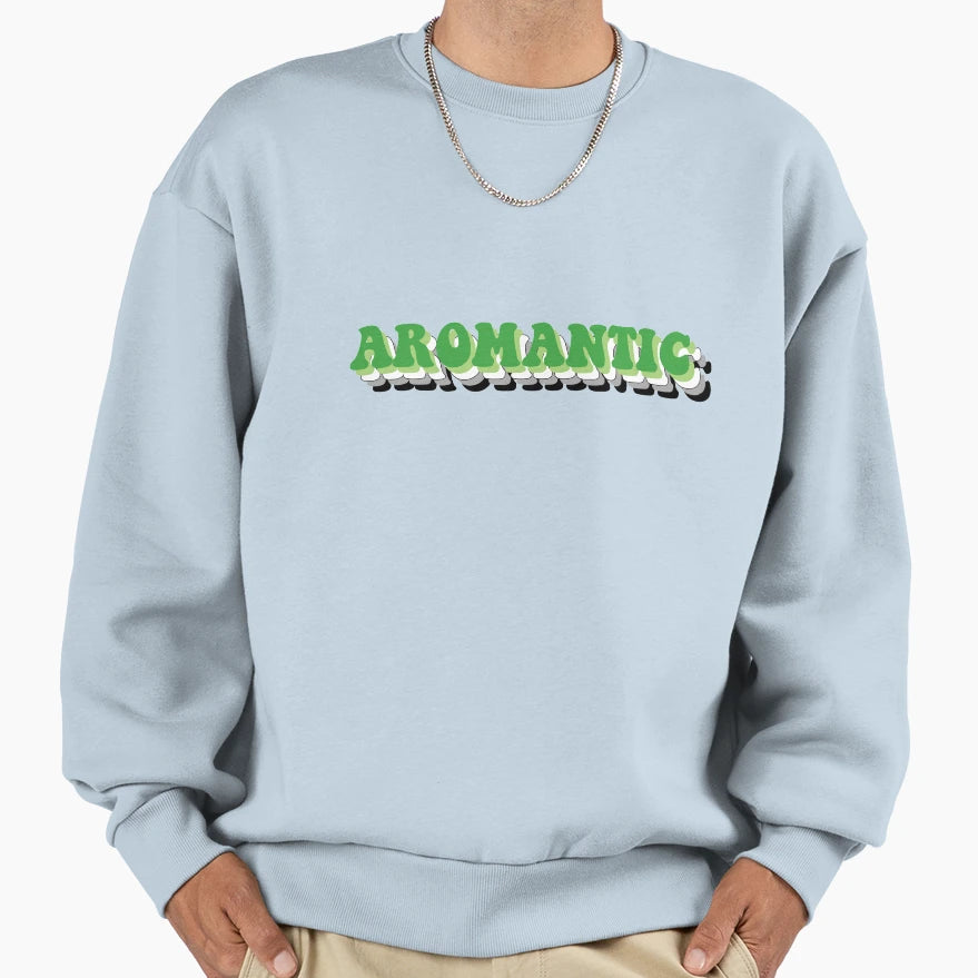 Aromantic Pride Flag Sweatshirt - Fun Novelty Design Men Women - T-Shirt, Sweatshirt, Hoodie