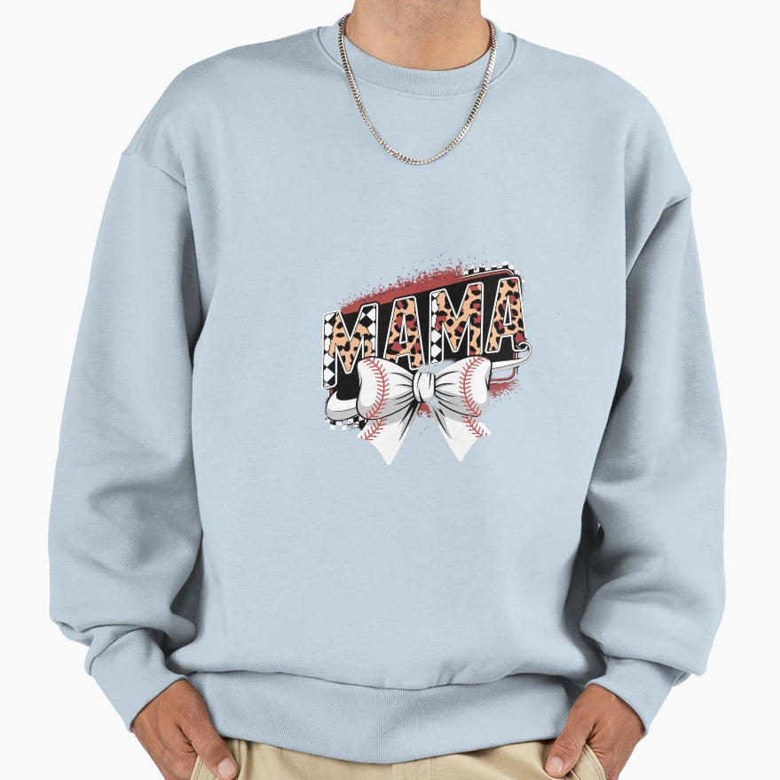 Mama Coquette Bow Game Day Sweatshirt - Custom Art Print for Adults - T-Shirt, Sweatshirt, Hoodie