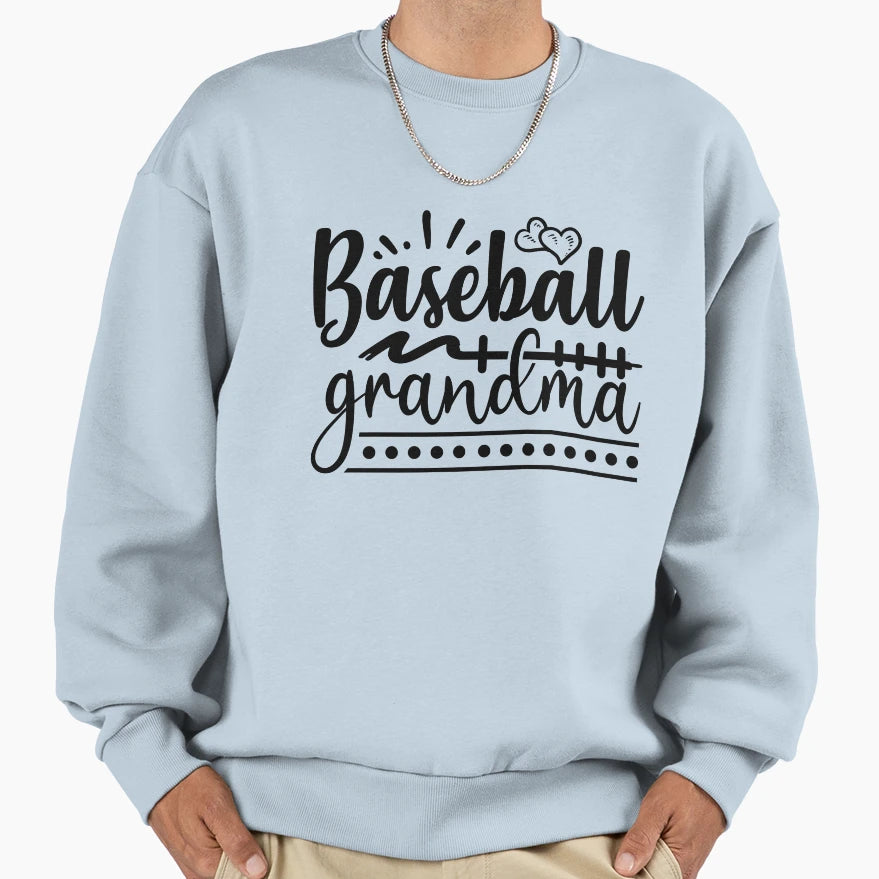 Baseball Grandma And Home Decor Sweatshirt - Casual Everyday Wear Unisex - T-Shirt, Sweatshirt, Hoodie