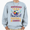 Husband Dad Fantasy Football Commish Sweatshirt - Graphic Print Men Women - T-Shirt, Sweatshirt, Hoodie