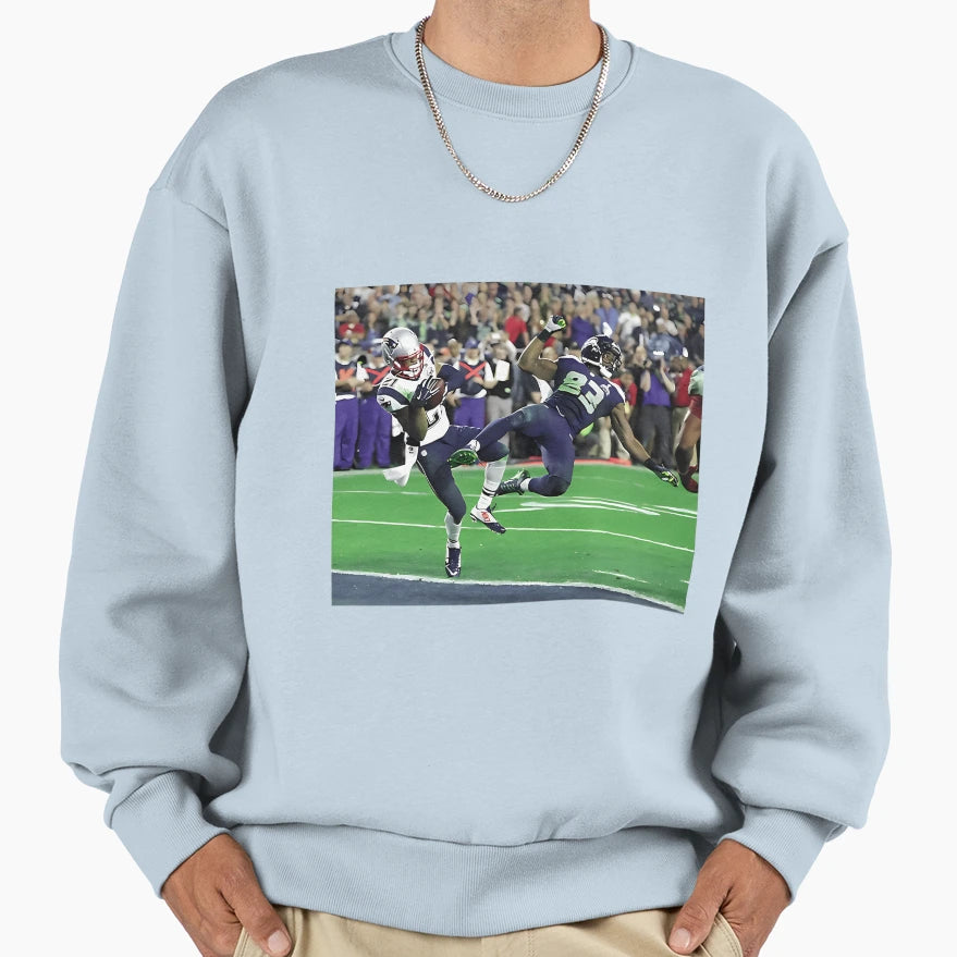 Malcolm Butler Goal Line Sweatshirt - Custom Art Print for Adults - T-Shirt, Sweatshirt, Hoodie