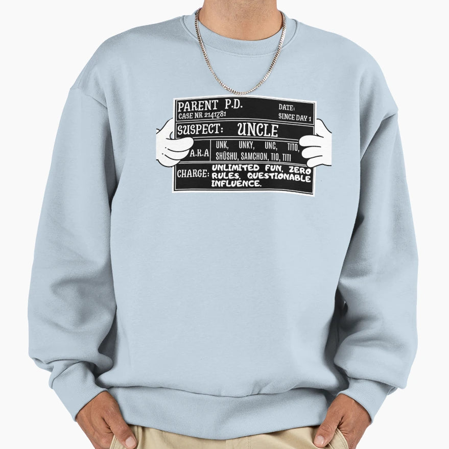 Favorite Uncle Mugshot Part Time Bad Sweatshirt - Trendy Graphic Men Women - T-Shirt, Sweatshirt, Hoodie