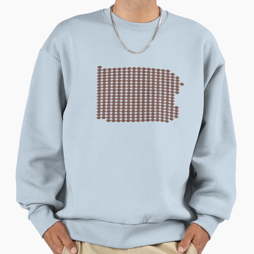 Pennsylvania Football Fill Sweatshirt - Fun Novelty Design Unisex - T-Shirt, Sweatshirt, Hoodie